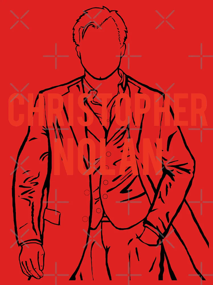 Christopher Nolan Portrait with text Classic T-Shirt