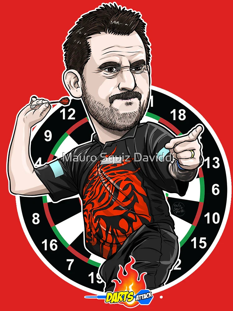 Caricatura di Jonny Clayton by Darts Attack Classic T-Shirt