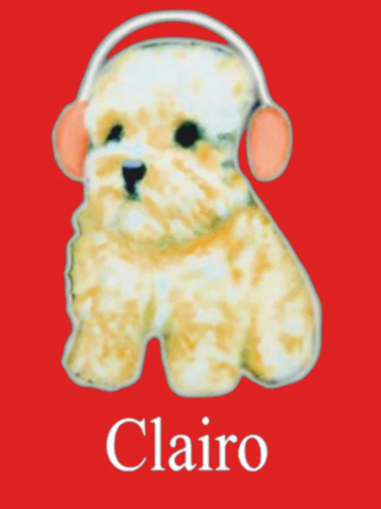 Clairo dog hoodie - Clairo dog with headphones puppy Classic T-Shirt