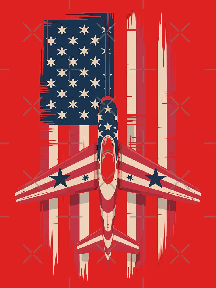 Military Fighter Jets 4th of July American Flag USA Pilot Classic T-Shirt