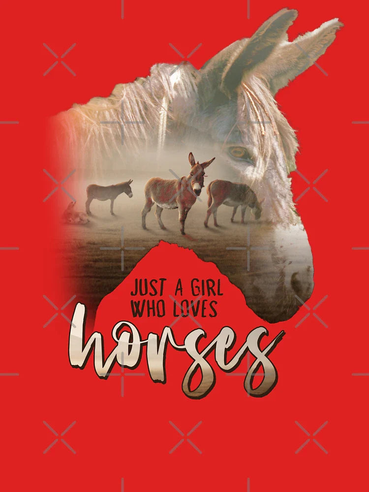 Donkey Just A Girl That Loves Horses Parody Classic T-Shirt