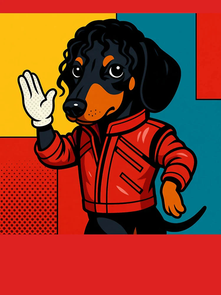 Thriller Doxie: Pop Art Dachshund Michael Jackson Classic T-Shirt