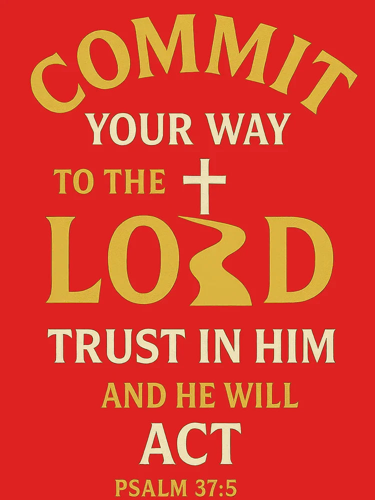 Psalm 37:5 – Commit Your Way to the Lord Bible Verse Classic T-Shirt