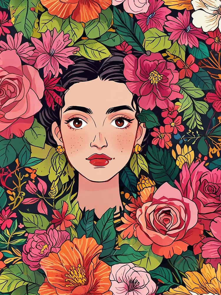 Flowers Frida Kahlo Classic T-Shirt