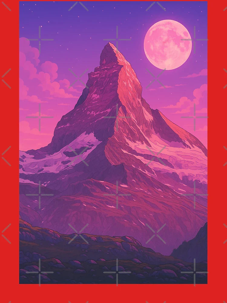 Matterhorn Moon Fantasy Aesthetic Classic T-Shirt
