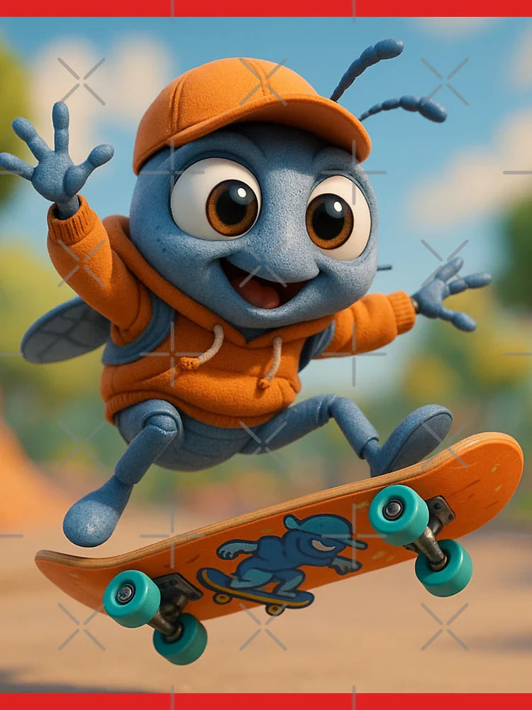 Skater Blue Death Feigning Beetle Classic T-Shirt