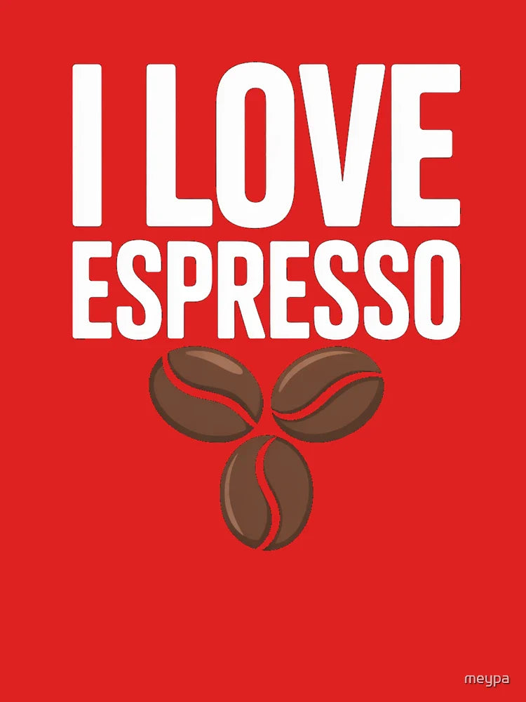 I Love Espresso Coffee Beans Art for Coffee Lovers Classic T-Shirt