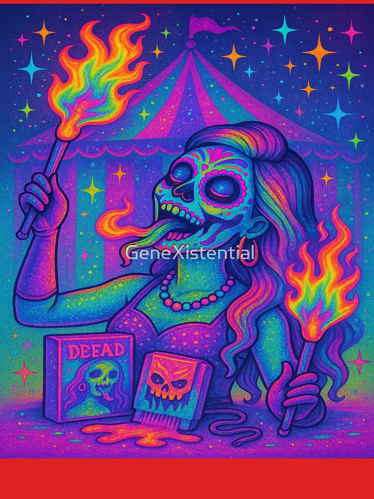 Freakshow Forever: The Neon Firebreather Classic T-Shirt