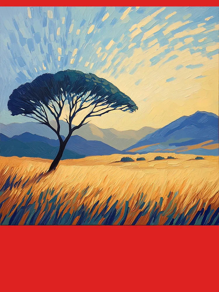 Namibia landscape | Post-impressionist painting style Classic T-Shirt
