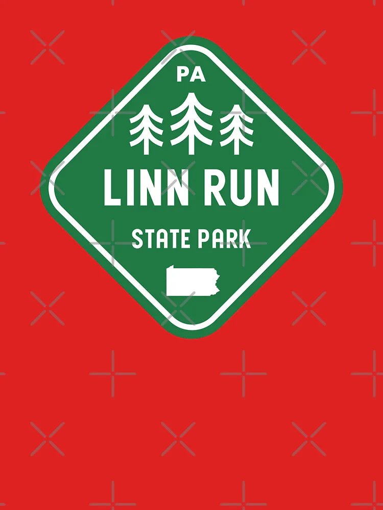 Linn Run State Park Pennsylvania Rhombus Classic T-Shirt