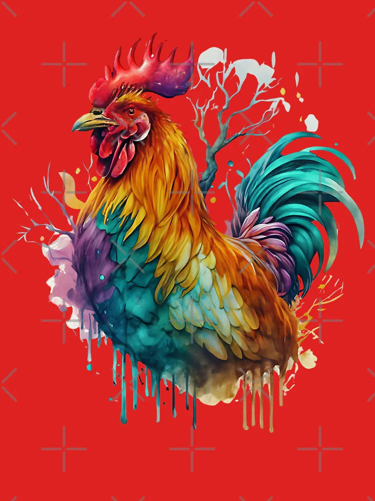 Colorful Gallic rooster Classic T-Shirt
