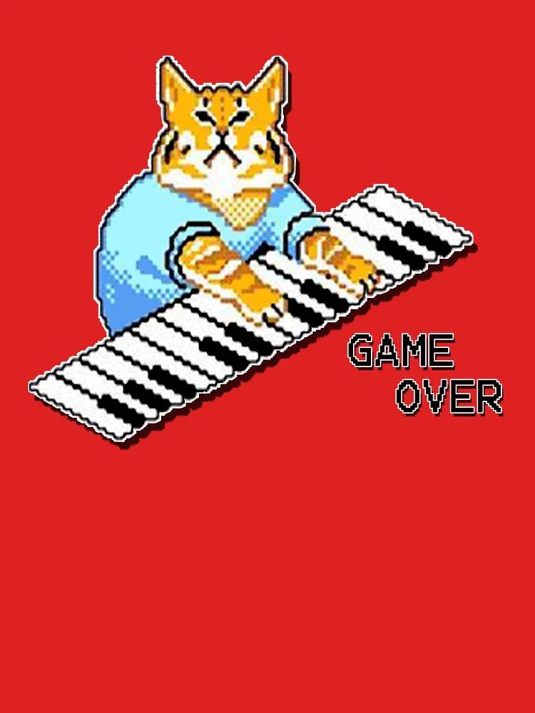 IT Crowd roy's tshirt piano cat design available on a wide range of clothing, stationery and giftware. Classic T-Shirt
