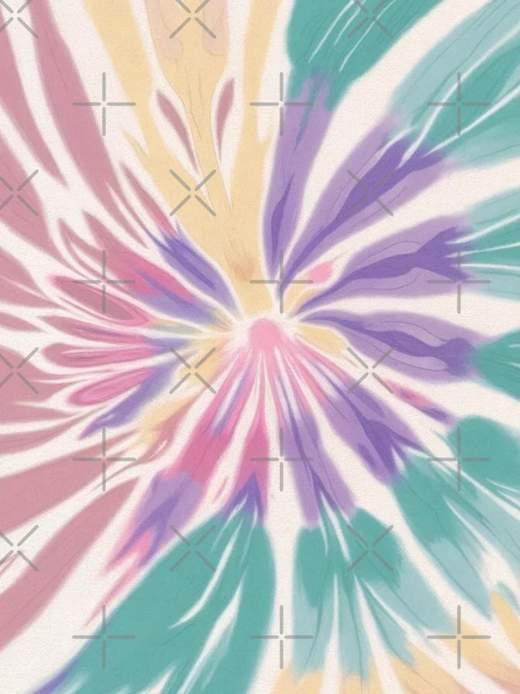Beautiful Dye with Purple, Yellow, Coral, pink and sea green tie dye - colorful or playful tie-dye print Classic T-Shirt