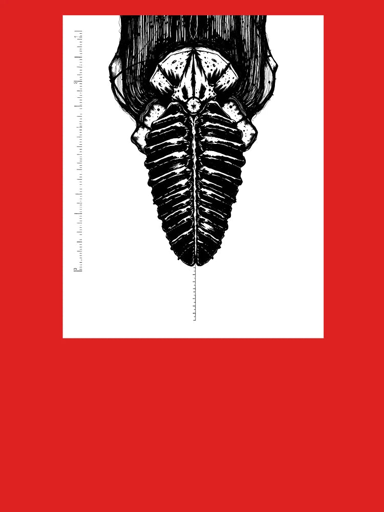 Alien Fossil Ink Drawing Classic T-Shirt