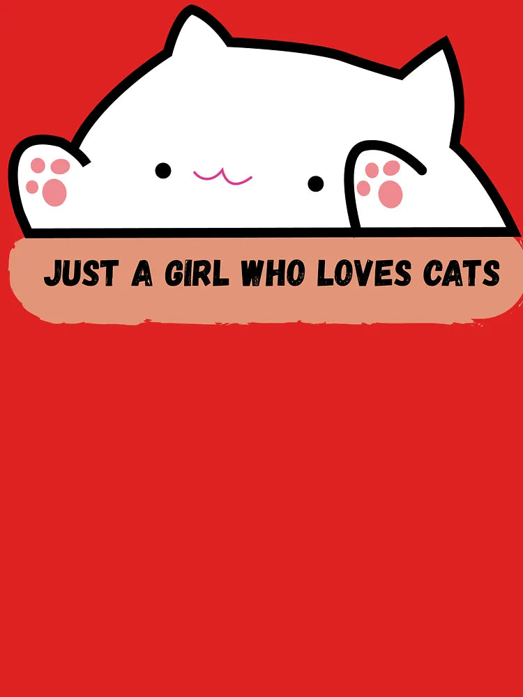 Just a Girl Who Loves Cats – Cute Cat Quote Classic T-Shirt
