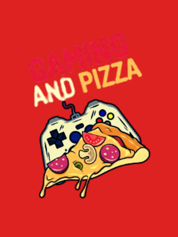 Gaming and Pizza Controller Slice - Funny Gamer Food Classic T-Shirt
