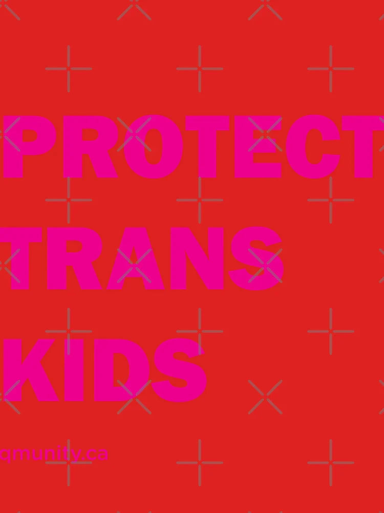 Protect Trans Kids in Pink Large Print Classic T-Shirt