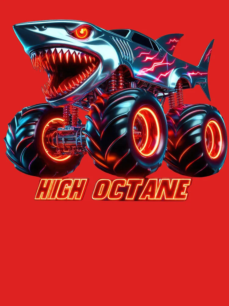 High Octane Shark Monster Truck | Futuristic Hot Rod Design Classic T-Shirt