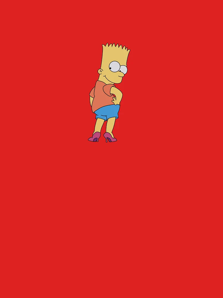 Bart Simpson Wearing Heels Classic T-Shirt