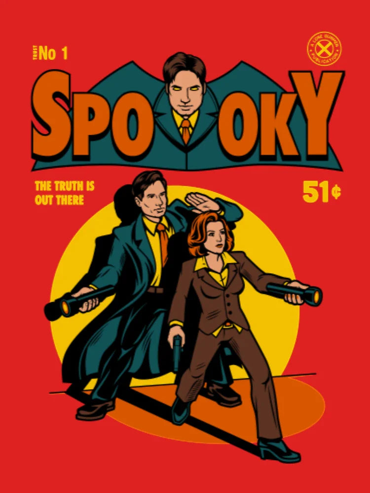 X Files, Spooky Comic Classic T-Shirt