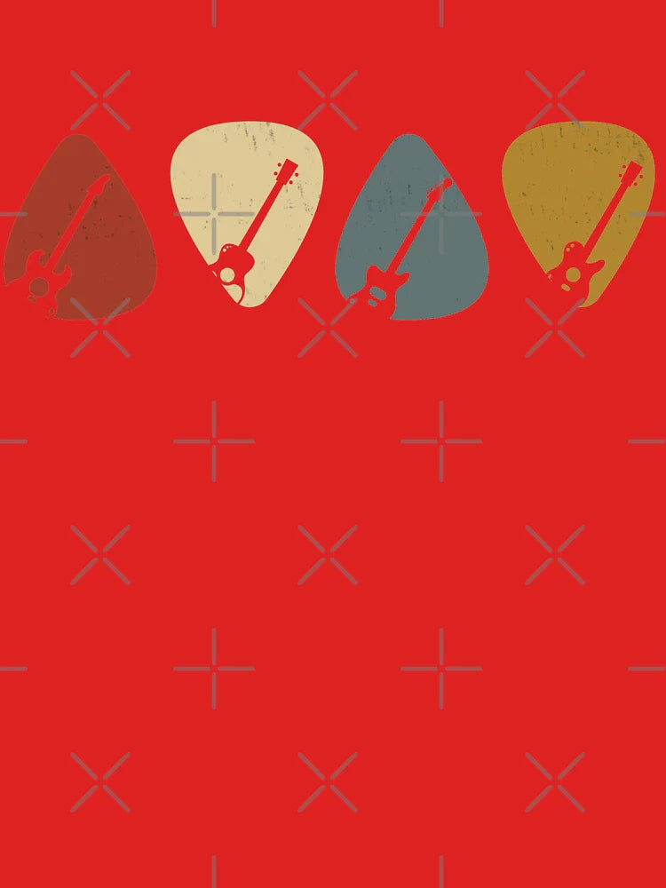 Guitar Pick Gift For Guitarist Retro Vintage T-Shirt Classic T-Shirt