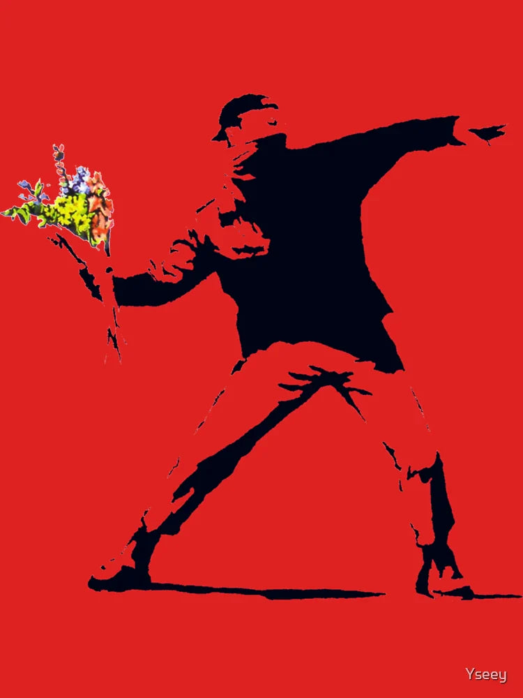 Banksy Flower Throw Classic T-Shirt