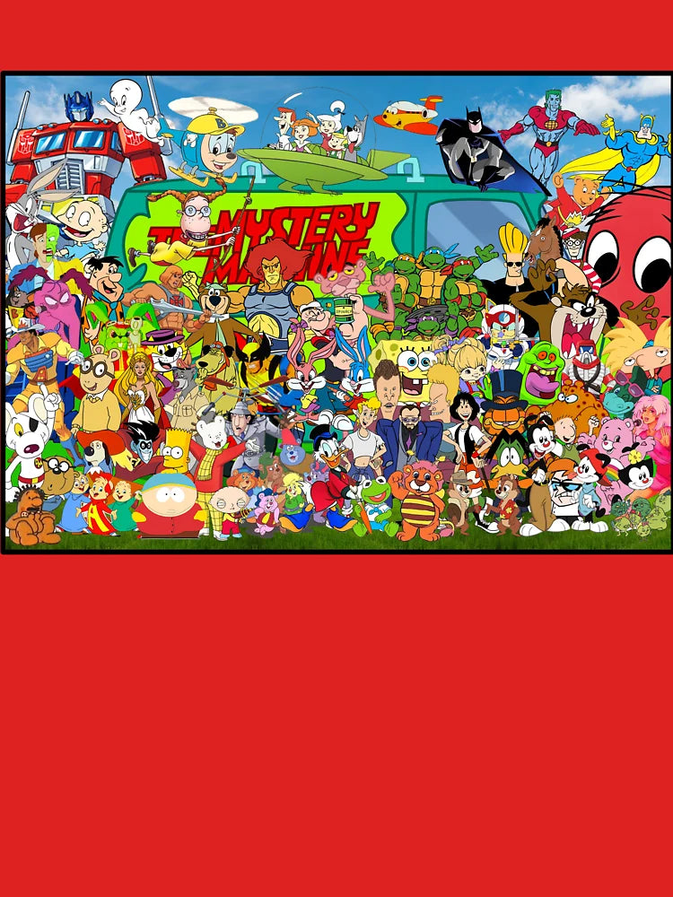 Cartoon Chaos: A Blast from Every Era! Classic T-Shirt