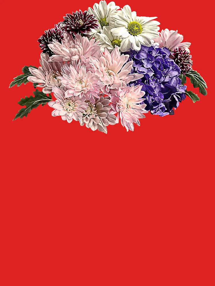 Mums, Hydrangea and Daisies Classic T-Shirt