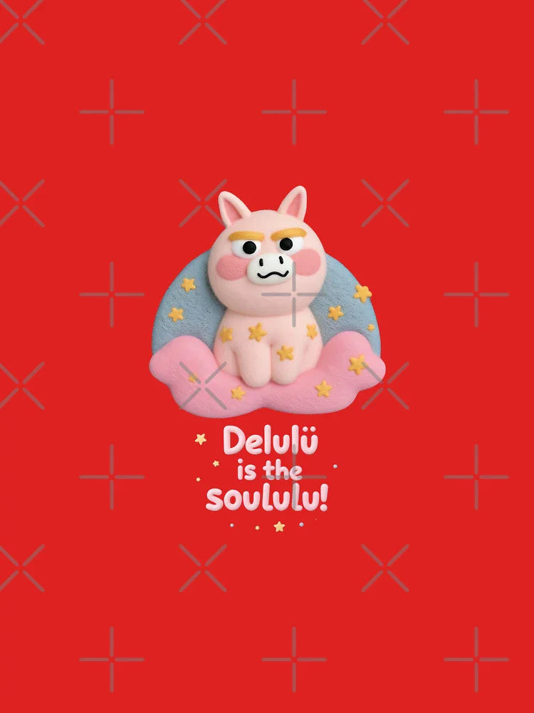 Delulu Is the Solulu Sticker – Funny Aesthetic Gen-Z Quote for Manifestation & Self-Care Vibes Classic T-Shirt