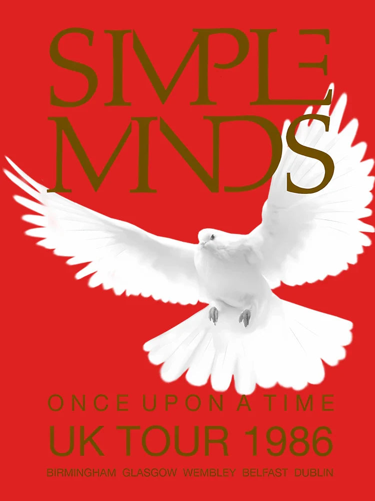 Simple Minds Once Upon A Time Uk Tour 1986 Classic T-Shirt