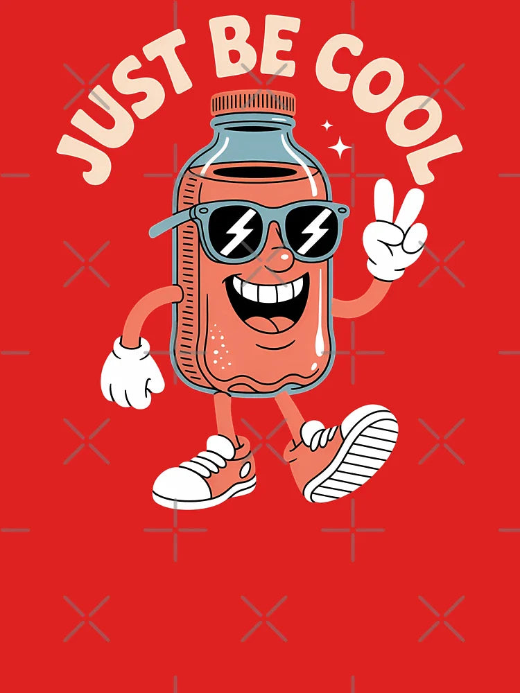 Just Be Cool – Fun Juice Bottle Character with Chill Vibes Classic T-Shirt