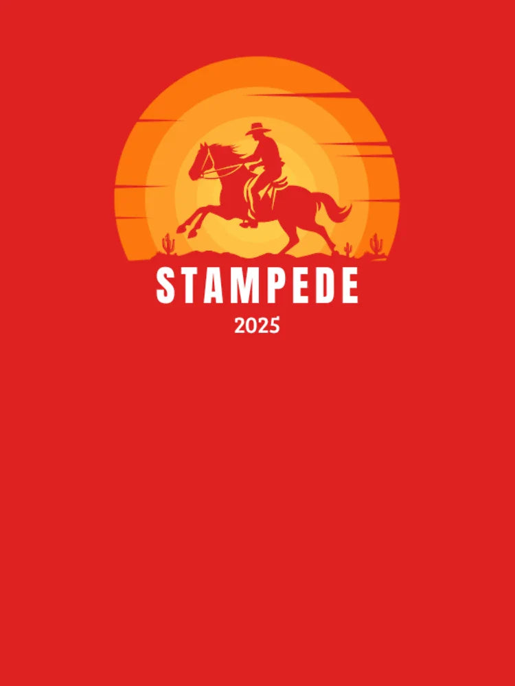 Stampede 2025 T Shirt - Calgary Stampede T Shirt - Rodeo Design - Sunset Design  Classic T-Shirt