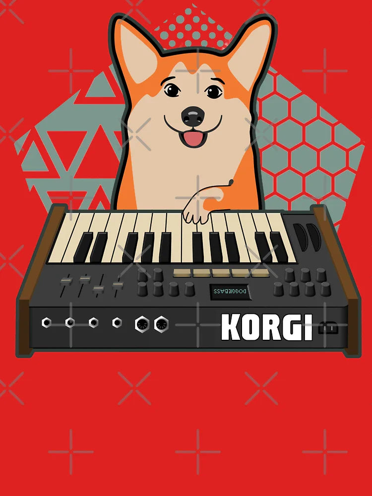 Funny Synthesizer fan KORGI Corgi Dog Lover Classic T-Shirt