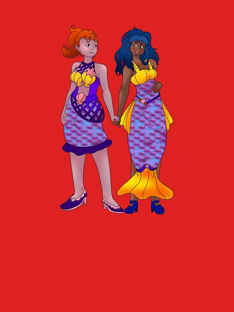 Halloween Mermaid costume friends Classic T-Shirt