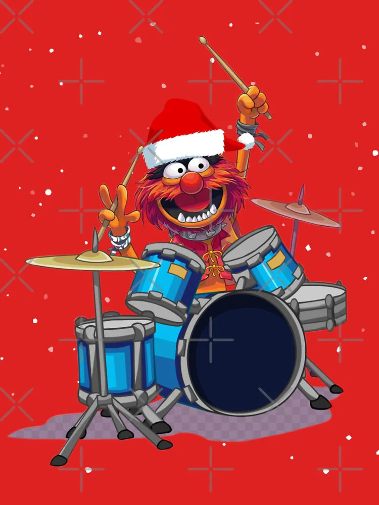 Christmas Muppet Animal Drummer Classic T-Shirt
