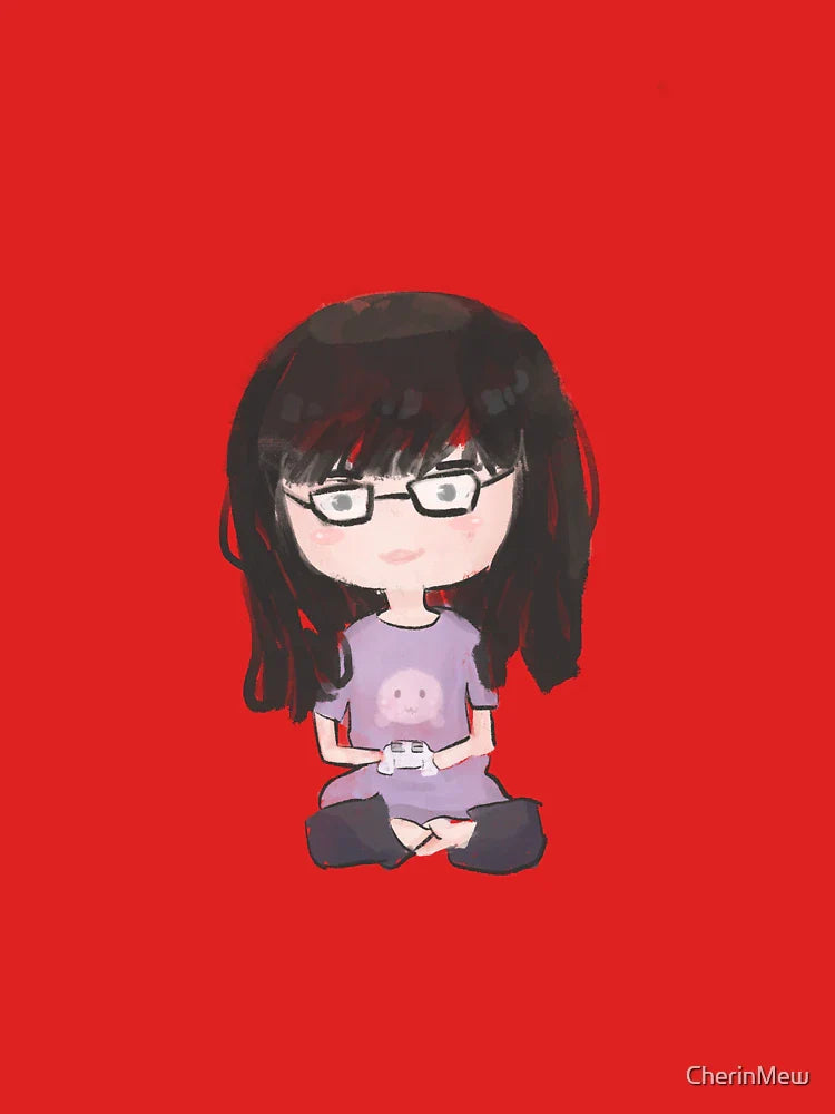 Gaming Girl (Chibi Painting Style) Classic T-Shirt