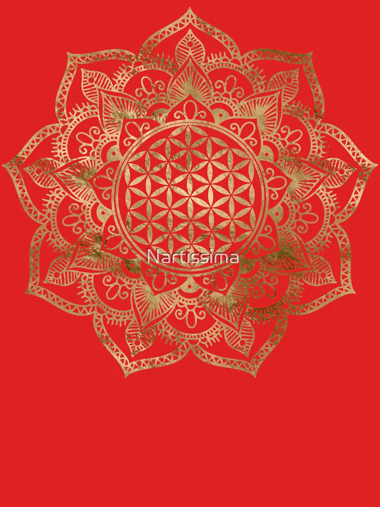 Flower of Life in Lotus - pastel golds and canvas Classic T-Shirt