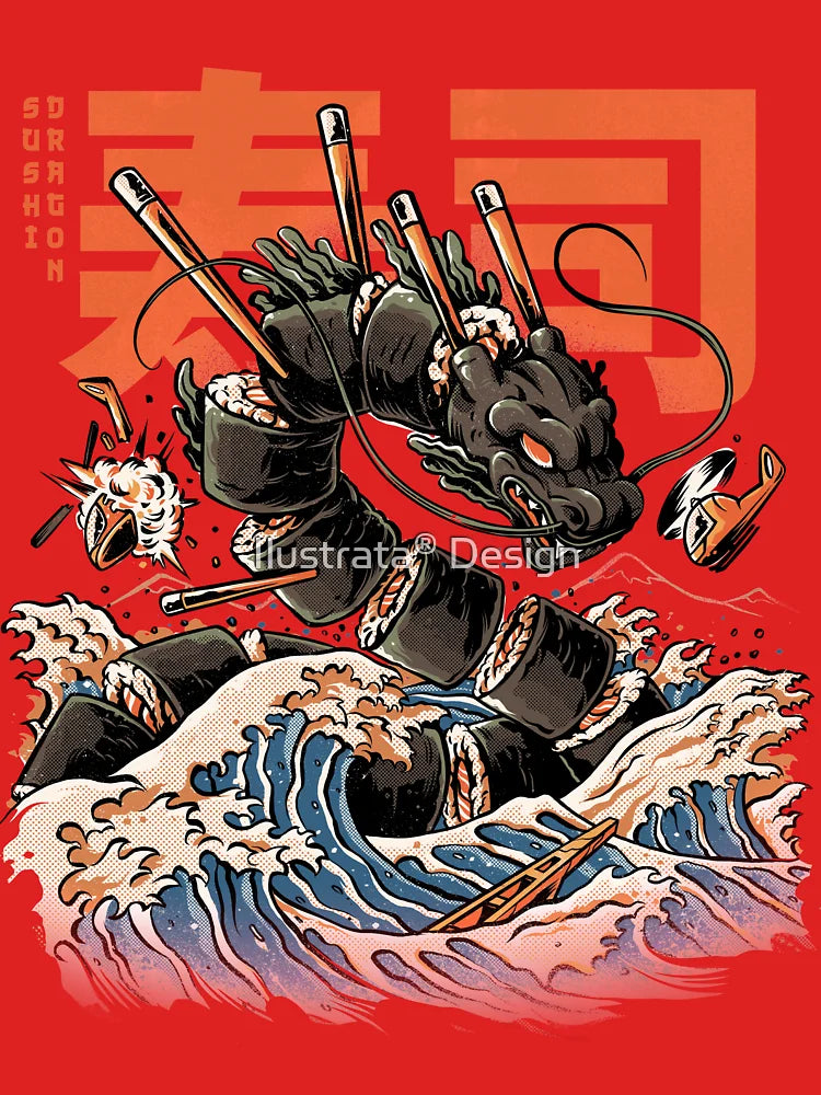 The Black Sushi Dragon Classic T-Shirt