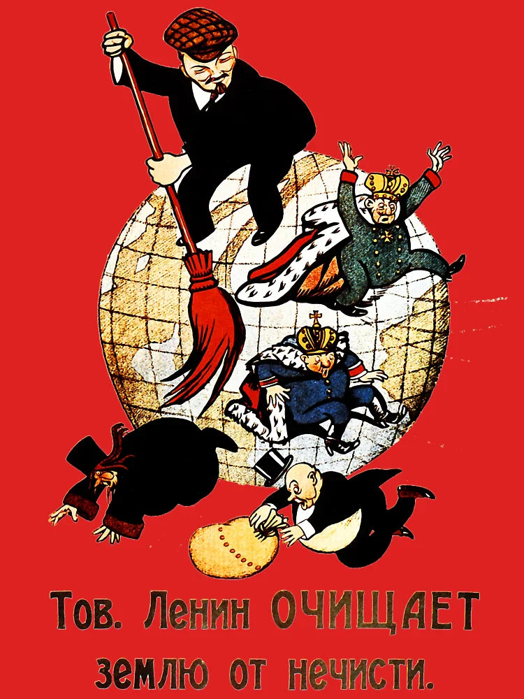 Comrade Lenin Cleans the World of Evil Classic T-Shirt