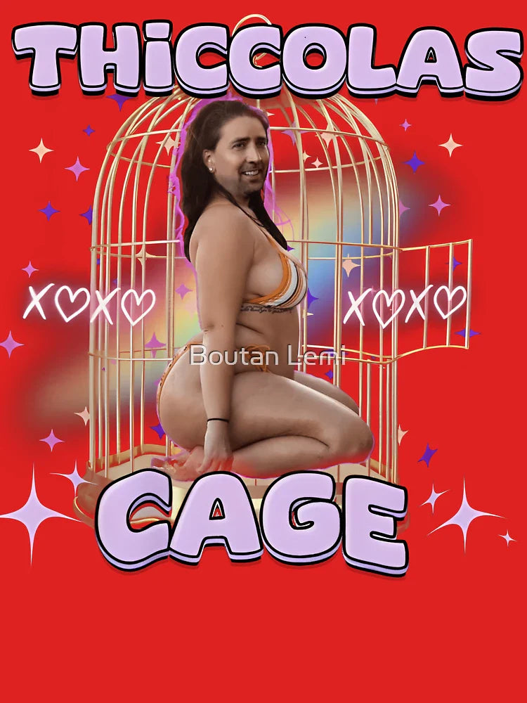 Thiccolas Cage Funny Meme Classic T-Shirt