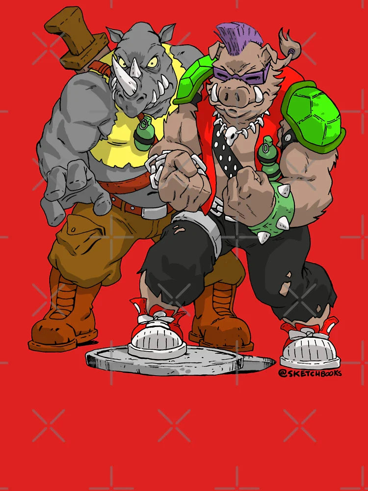 Rocksteady and Bebop TMNT Classic T-Shirt