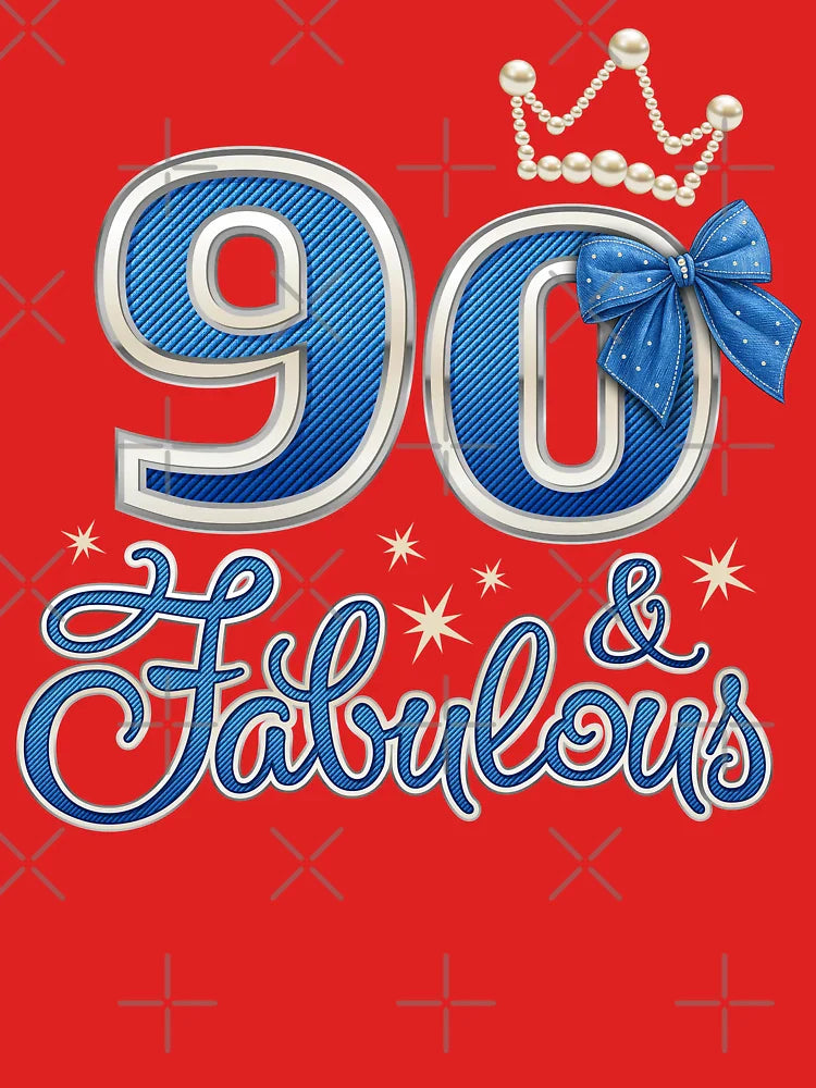 90th Birthday. 90 & Fabulous women’s Classic T-Shirt