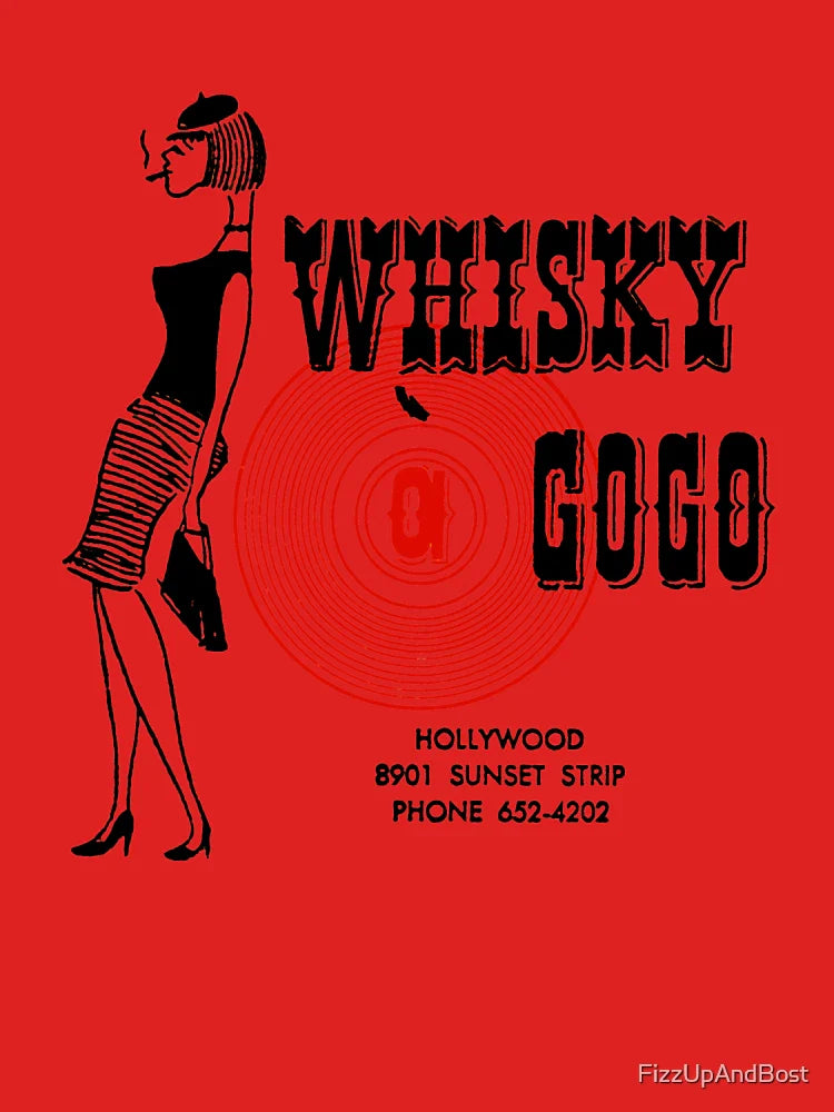 Whisky A Go-Go Vintage Poster Restoration | Digital Painting | Retro Band | Gig Poster Classic T-Shirt
