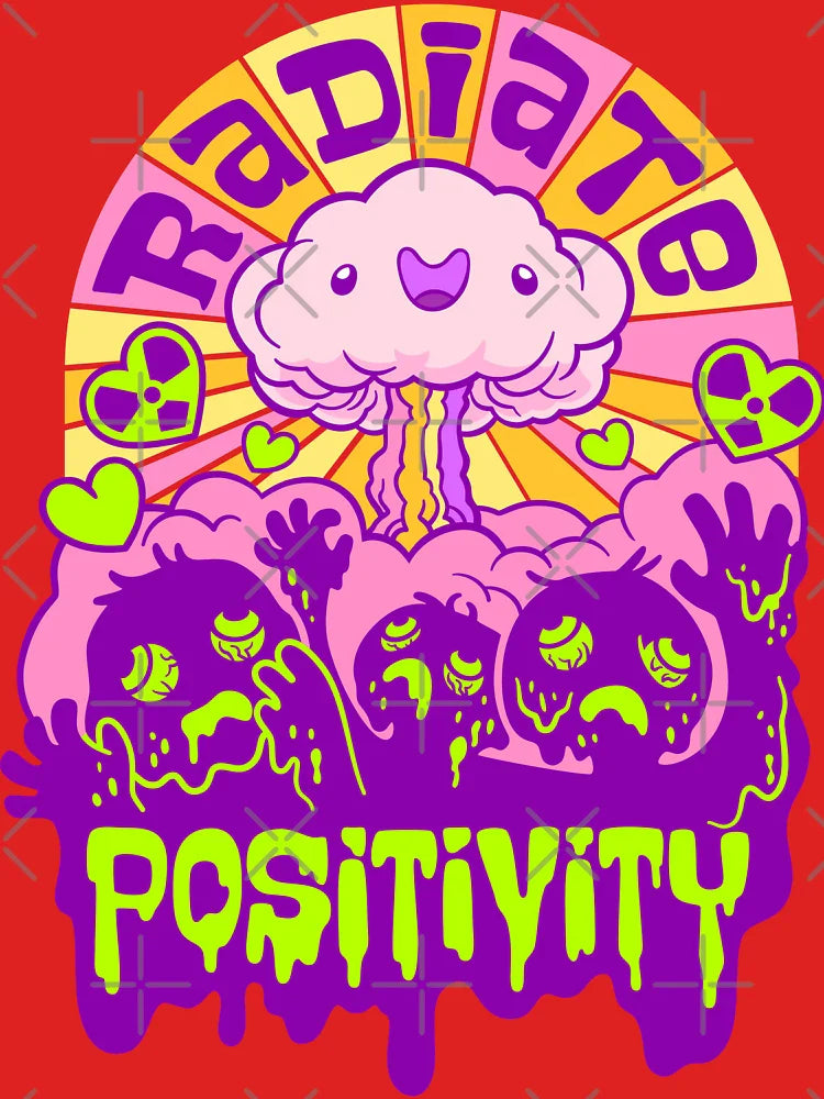 Radiate Positivity ~ Toxic Positivity Mushroom Cloud Classic T-Shirt