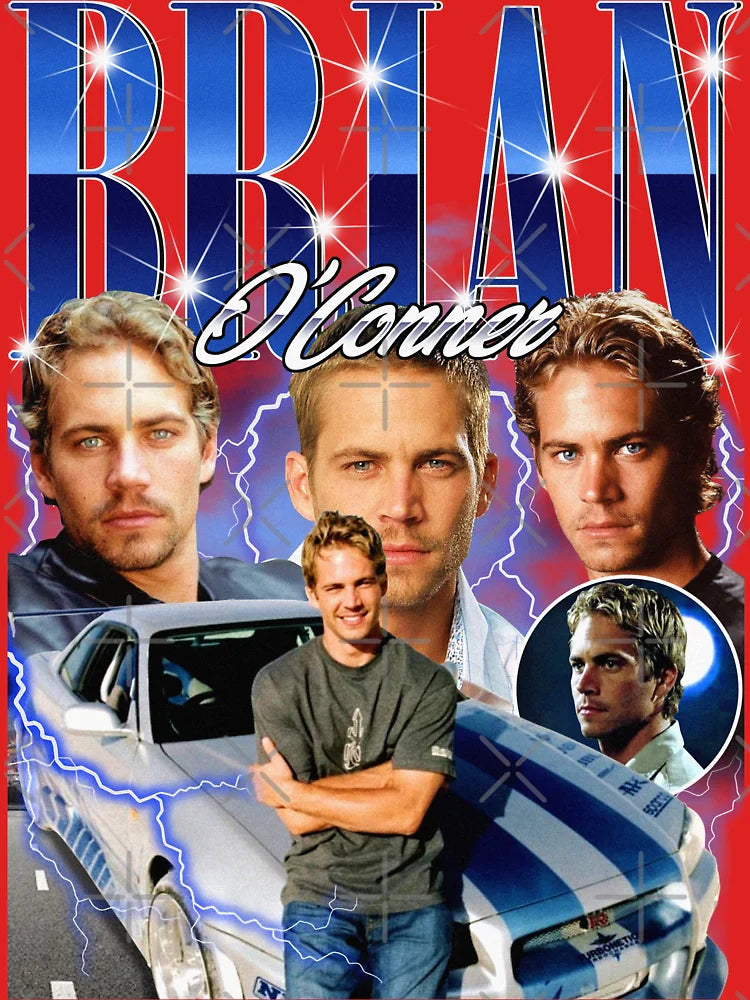 Brian O'Conner Vintage Retro Design Classic T-Shirt