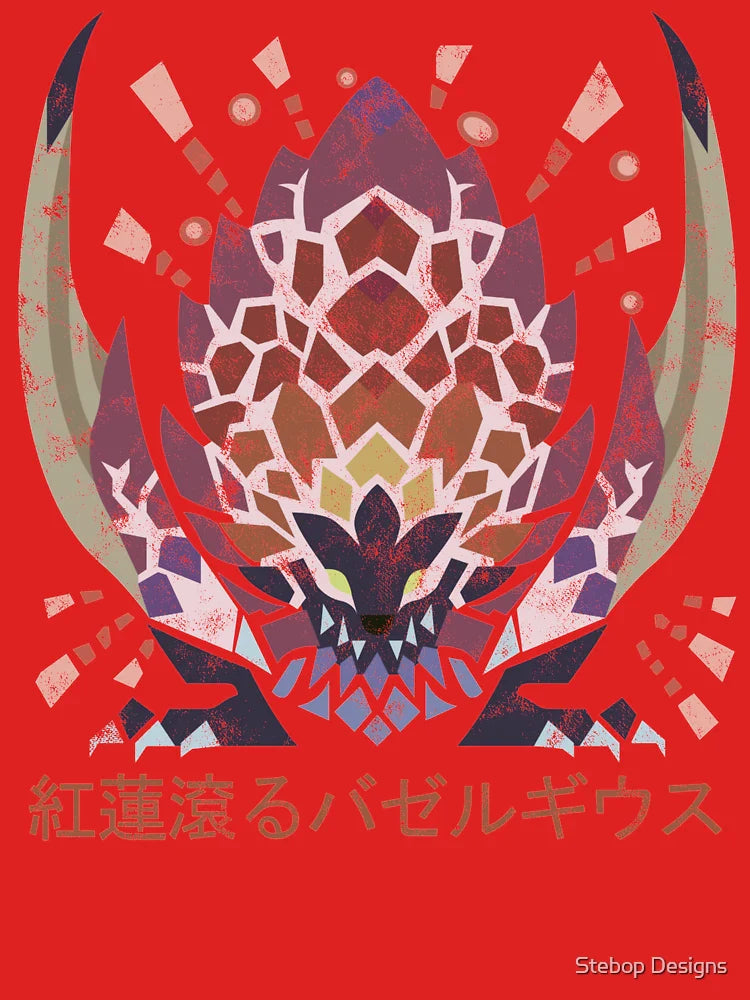 Monster Hunter World Iceborne Seething Bazelgeuse Kanji Icon Classic T-Shirt