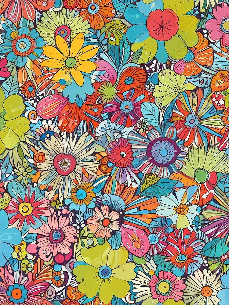 Cool Funny Hippie Flower Classic T-Shirt
