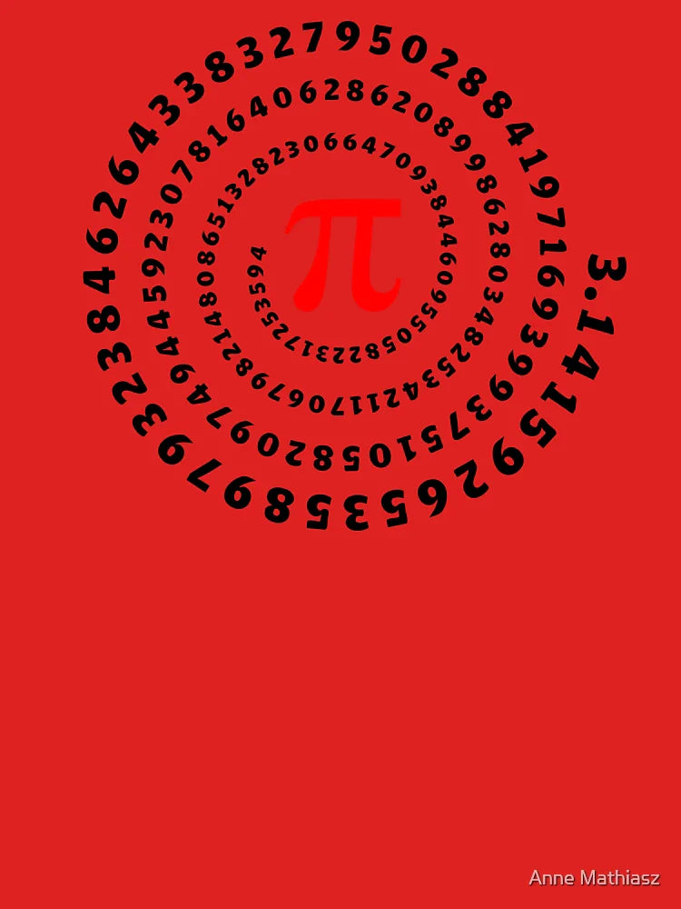 Pi, π, spiral, Science, Mathematics, Math, Irrational Number, Sequence Classic T-Shirt