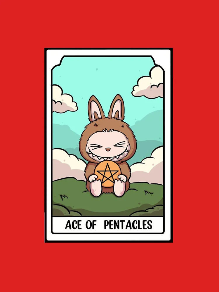 Labubu ace of pentacles  Classic T-Shirt