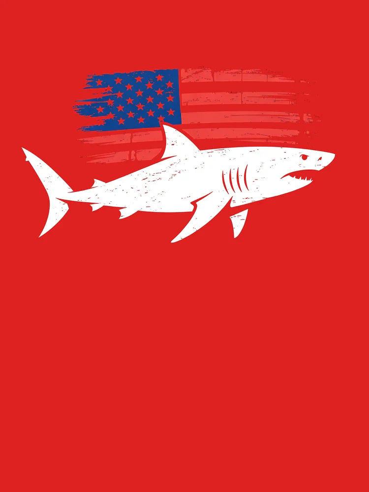 Barracuda US American Flag Marine 4th Of July Fish USA Gift Classic T-Shirt